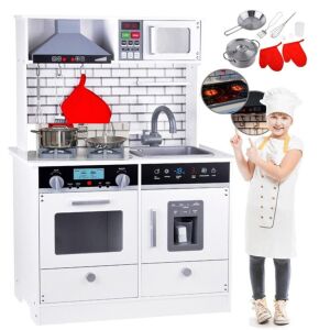 GINGER HOME играчка кухня с дете готвач и колаж от аксесоари - Кухня за бебета и играчки