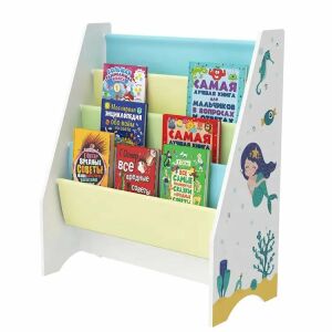 Kinder-Bücherregal, Organizer, Abteilung, Kinderzimmer-Bibliothek – MEERJUNGFRAU