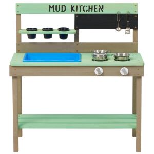 Дървена кухня за кал GINGER HOME за игра на открито - Кухня за бебета и играчки