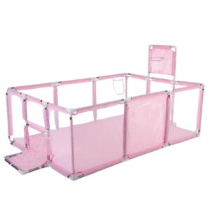 Baba Biztonsági Játszókerítés / Járóka Gyerekeknek Brutt 182x122 rózsaszín