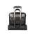 Port Designs Versailles II 14 Zoll schwarze Laptoptasche an einem Rollkoffer befestigt