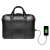 Port Designs Versailles II 14 Zoll schwarze Laptoptasche mit USB-Ladeanschluss und Telefon