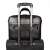 Port Designs Versailles II 14 Zoll schwarze Laptoptasche an einem Rollkoffer befestigt