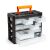 Praktikus 24-Compartment 11-Drawer Portable Tool Organizer with open drawers