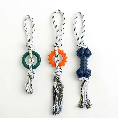 TPR kutya kötéljáték csont alakú -  KÉK 111745317