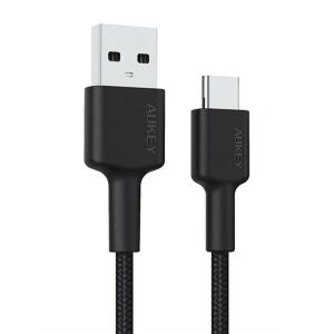 AUKEY CB-CD30 USB-A - USB-C kábel 0,9m - Fekete - Aukey
