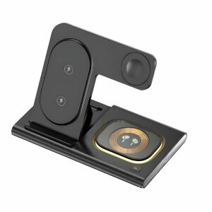 Stație de încărcare wireless 4 în 1 pentru telefon, smartwatch și AirPods - Încărcătoare wireless