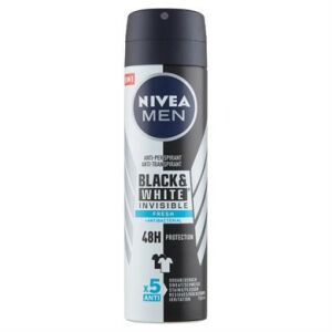 NIVEA MEN DEO SPRAY INVISIBLE BLACK&amp;WHITE FRESH 150ML