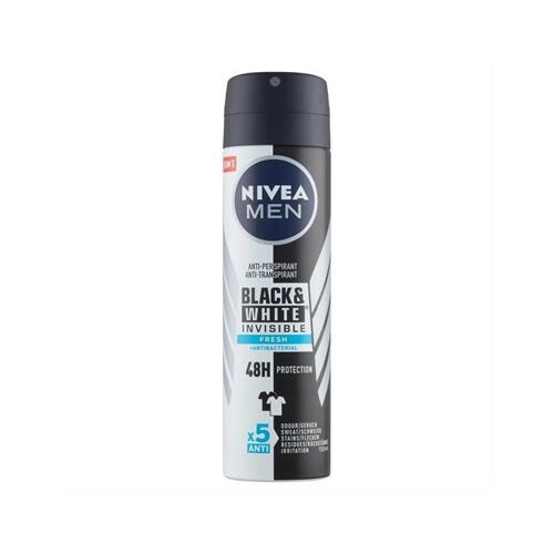 NIVEA MEN DEO SPRAY INVISIBLE BLACK&amp;WHITE FRESH 150ML