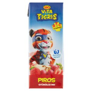 SIÓ VITATIGRIS GYÜMÜLCSITAL PIROS 20% 200ML 111751273 - Gyümölcslé