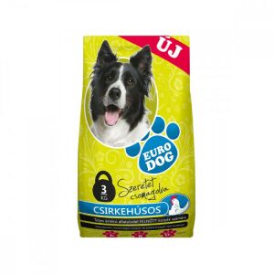 EURODOG KUTYAELEDEL SZÁRAZ CSIRKE 3KG 111751489 - Állattartás