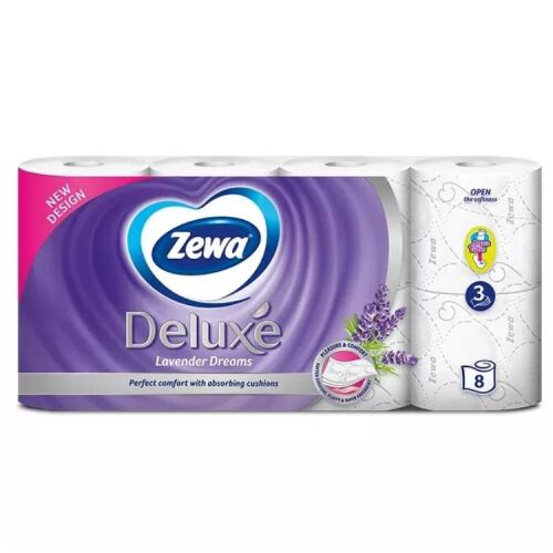 ZEWA DELUX WC PAPÍR LEVENDULA 3R 8TEK 111751590