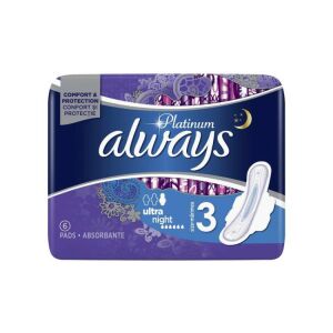 ALWAYS PLATINUM EGÉSZSÉGÜGYI BETÉT NIGHT 6DB 111751651 - Always