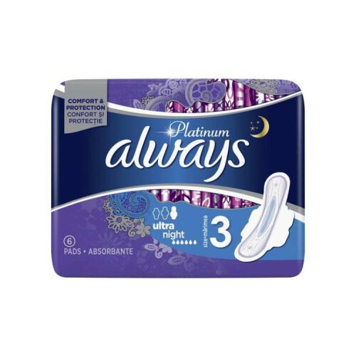 ALWAYS PLATINUM EGÉSZSÉGÜGYI BETÉT NIGHT 6DB 111751651