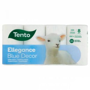 TENTO ELLEGANCE BLUE DECOR WC PAPÍR 3RÉTEGŰ 8TEK 111751737 - Tento