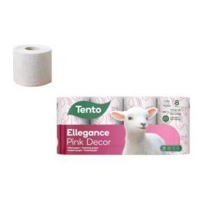 TENTO ELLEGANCE PINK DECOR WC PAPÍR 3RÉTEGŰ 8TEK 111751739 - Tento