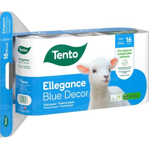 TENTO ELEGANCE BLUE DECOR WC PAPÍR 3RÉTEGŰ 16TEK 111752942