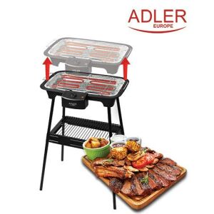 Adler Elektromos Grill étellel és állvánnyal - Használati példa - Adler