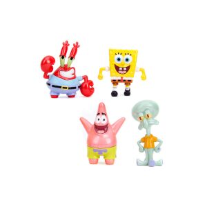 Zestaw figurek postaci z SpongeBob Kanciastoporty: SpongeBob, Patryk, Skalmar, Pan Krab - Produkt dla fanów gamingu