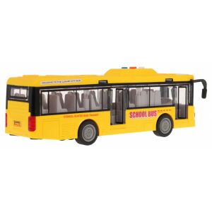 Vedere din spate a autobuzului școlar galben Jiansheng cu detalii realiste - Ramiz