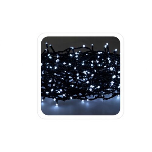 Karácsony fényfüzér- hideg fehér - 10 méter