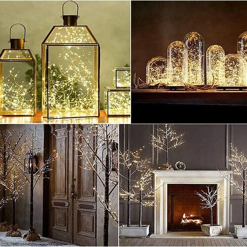 Colaj cu idei de decorare cu Ghirlandă Luminoasă Led Húrlámpa Tündér Koszorú