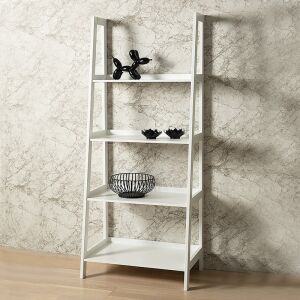 Raft de bucătărie alb Konyhai Tároló Polc cu patru rafturi - Depozitare și organizare