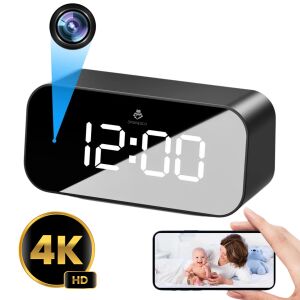 Kémóra rejtett kamerával 4K, Spionescu, TC100, WIFI, 166°-os szög, éjjellátó, 128 GB, mozgásérzékelés, akkumulátor 1200 mAh, autonómia 4 óra, fekete