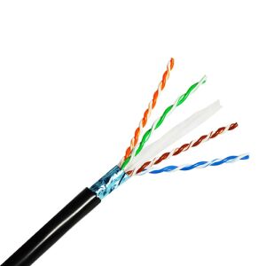 Cablu CAT6 FTP ecranat 0.5mm 24AWG CUPRU SOLID rola 100m 111772161 - Accesoriu pentru securitate