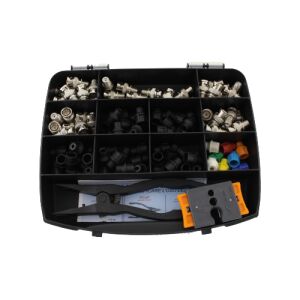 Kit 50 csatlakozók CAP SYSTEM, sztriptíz és krimpelő fogó - CAP SYSTEM 111772244 - Biztonságtechnikai kiegészítő