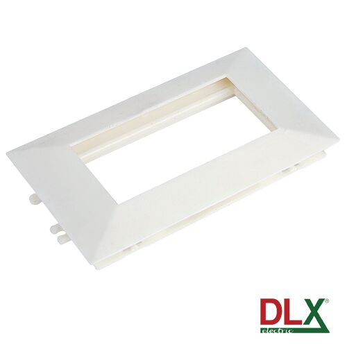 Fehér dupla keret készülékhez 45x45 mm (4 modul) - DLX 111772282