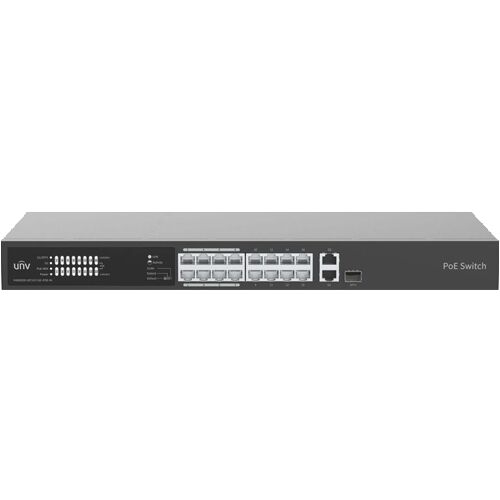 UNV NSW2020-16T1GT1GC-POE-IN 16 portos PoE switch Gigabit Ethernet és Combo porttal