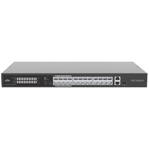 UNV NSW2020-24T1GT1GC-POE-IN 24 portos PoE switch Gigabit Uplinkkel