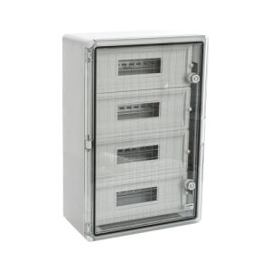 Cutie modulara IP65, gri, usa transparenta, 2 x 9 module, 250x350x150 mm PP3112 111772396 - Accesoriu pentru securitate