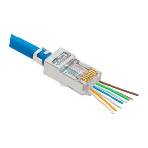 Mufa RJ-45 Cat.5e EZ Pass-Through, ecranata, 100 buc. RJ45M-CAT5-EZ 111772438 - Accesoriu pentru securitate