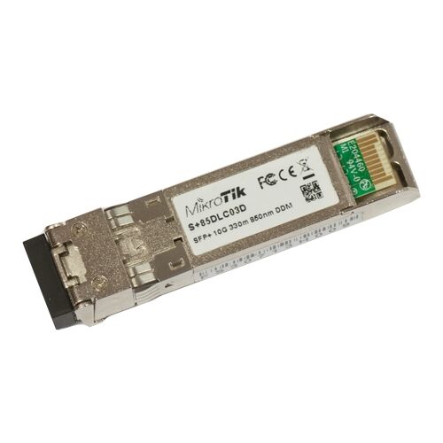 MikroTik S+85DLC03D SFP+ modul, 10G, 850nm, 300m - Biztonságtechnikai kiegészítő
