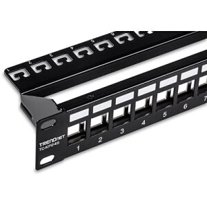 Patch Panel ecranat 24 porturi blank keystone 1U - TRENDnet TC-KP24S 111772457 - Accesoriu pentru securitate
