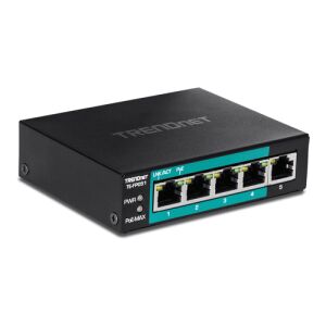 Switch 4 porturi Fast Ethernet Long Range 250m PoE+ 60W'1 port Fast Ethernet - TRENDnet TE-FP051 111772458 - Accesoriu pentru securitate