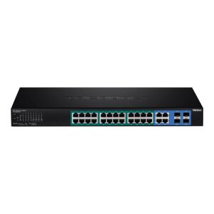 28 portos gigabites web Smart Switch, 24 x PoE+, 4 x Gigabit/SFP - TRENDnet TPE-2840WS 111772468 - Biztonságtechnikai kiegészítő