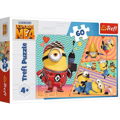 Puzzle Trefl Despicable Me 4 Minioni, 60 de piese, cutie