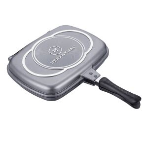 Dupla márvány serpenyő 34 cm Herenthal HT-CDF34M Szürke, tapadásmentes