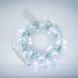 Lineáris karácsonyi installáció / húr 100 m, 600 gyémánt LED, hideg fehér, V5 led, Karácsonyi fényfüzér, LED fényfüzér, 100 méter, 600 LED, hideg fehér, V5 LED - Nonbrand Fényfüzér