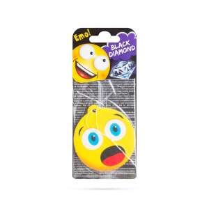 Paloma Emo Black Diamond Car Air Freshener - Smiley Face with Big Eyes - Car Air Freshener