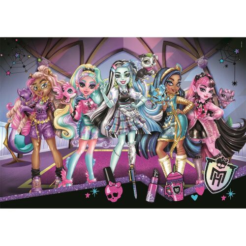 Puzzle Monster High Glam Squad 104 elementy ułożone, Clementoni