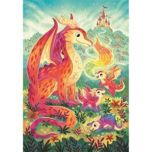 Clementoni Drachenfamilie 60-teiliges Puzzlespielbild - Clementoni