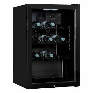 Exquisite 118L Черен хладилен витрина със стъклена врата - Хладилна витрина