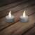 Két ezüst LED tea light, villogó lánghatással