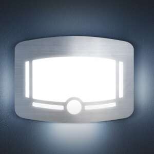 Phenom Irányfény motion sensor night light, brushed silver, multi-angle lighting - Lamp & Lighting