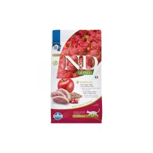 N&D Quinoa Hairball Adult macskaeledel 1.5kg - Kacsa, alma és vörösáfonya receptúra - N&D