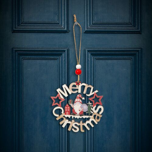 Karácsonyi dekoráció - fa, manó - 11 cm (58548A) 111779739